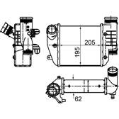 Radiador do ar de sobrealimentação MAHLE BEHR - CI 484 000S