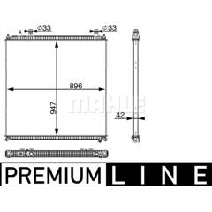 Radiateur basse température, intercooler MAHLE BEHR - CIR 11 000P