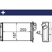Radiateur chauffage MAHLE BEHR - AH 67 000S