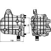 Radiateur (réaspiration des gaz d'échappement) MAHLE BEHR - CE 4 000P
