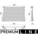 Radiator, engine cooling MAHLE BEHR - CR 2605 000P