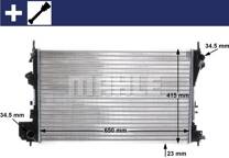 Radiator, engine cooling