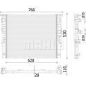 Radiator, engine cooling MAHLE BEHR - CR 938 000P