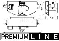 Régulateur du pulseur d'air habitacle (chauffage/ventilation)
