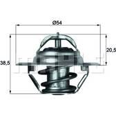 Termostato, refrigerante MAHLE BEHR - TX 3 87D