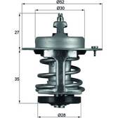 Thermostat, coolant MAHLE BEHR - TX 69 79