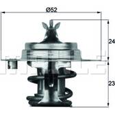 Thermostat, coolant MAHLE BEHR - TX 7 83D