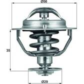 Thermostat, coolant MAHLE BEHR - TX 73 82D