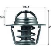 Thermostat, coolant MAHLE BEHR - TX 91 89D