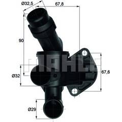 Thermostat, Kühlmittel MAHLE BEHR TI 7 87 | MISTER-AUTO