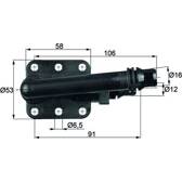 Thermostat (refroidissement d'huile) MAHLE BEHR - TO 5 82