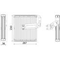 Verdamper, airconditioning MAHLE BEHR - AE 26 000P