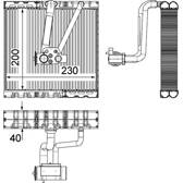 Verdamper, airconditioning MAHLE BEHR - AE 93 000P