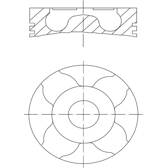 Zuiger MAHLE BEHR - 010 04 00