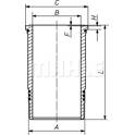 Zylinderlaufbuchse MAHLE BEHR - 037 LW 00107 001