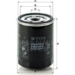 MANN-FILTER W 717/2 Filtre à huile 