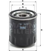 Filtro del aceite MANN-FILTER - W 8027