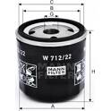 Ölfilter MANN-FILTER - W 712/22