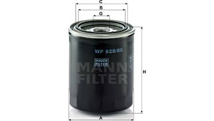Mann Filter Schraubölfilter, WP 928/84