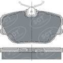 Bremsbelagsatz hinten MANNOL - SP 124 PR