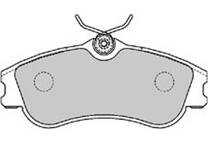 Front brake pad set