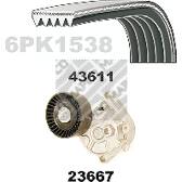 Kit Cinghie Poly-V MAPCO - 23611