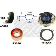 Kit de distribution + pompe à eau MAPCO - 41002