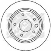 Brake disc set (2) MAPCO - 15640