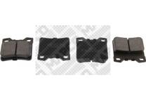Rear brake pad set