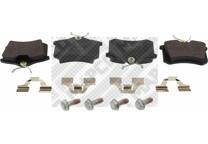 Rear brake pad set