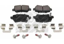 Rear brake pad set