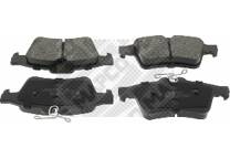 Rear brake pad set