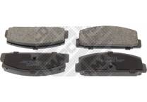 Rear brake pad set