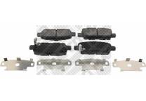 Rear brake pad set