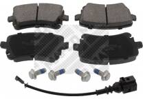 Rear brake pad set