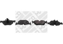Rear brake pad set
