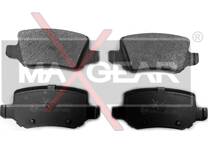 Rear brake pad set