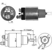 Magneetschakelaar, startmotor MEAT AND DORIA - 46066