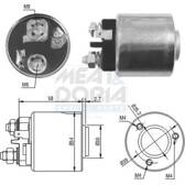 Magneetschakelaar, startmotor MEAT AND DORIA - 46083