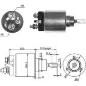 Magneetschakelaar, startmotor MEAT AND DORIA - 46115
