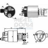 Magneetschakelaar, startmotor MEAT AND DORIA - 46136