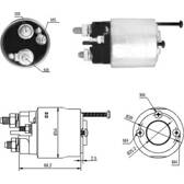 Magneetschakelaar, startmotor MEAT AND DORIA - 46147