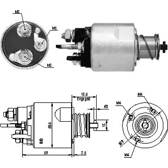 Magneetschakelaar, startmotor MEAT AND DORIA - 46169