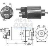 Solenoid, startmotor MEAT AND DORIA - 46029