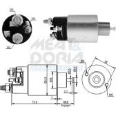 Solenoid, startmotor MEAT AND DORIA - 46263