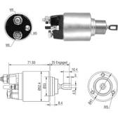 Solenoid Switch, starter MEAT AND DORIA - 46308