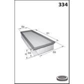 Air Filter MECAFILTER - ELP9482