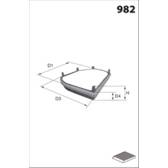 Cabin air filter MECAFILTER - ELR7023