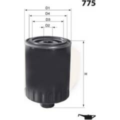 Filtre à huile MECAFILTER - ELH4298