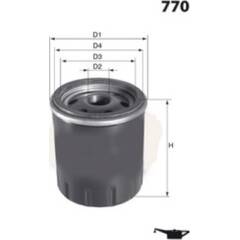 Filtre à huile MECAFILTER - ELH4391